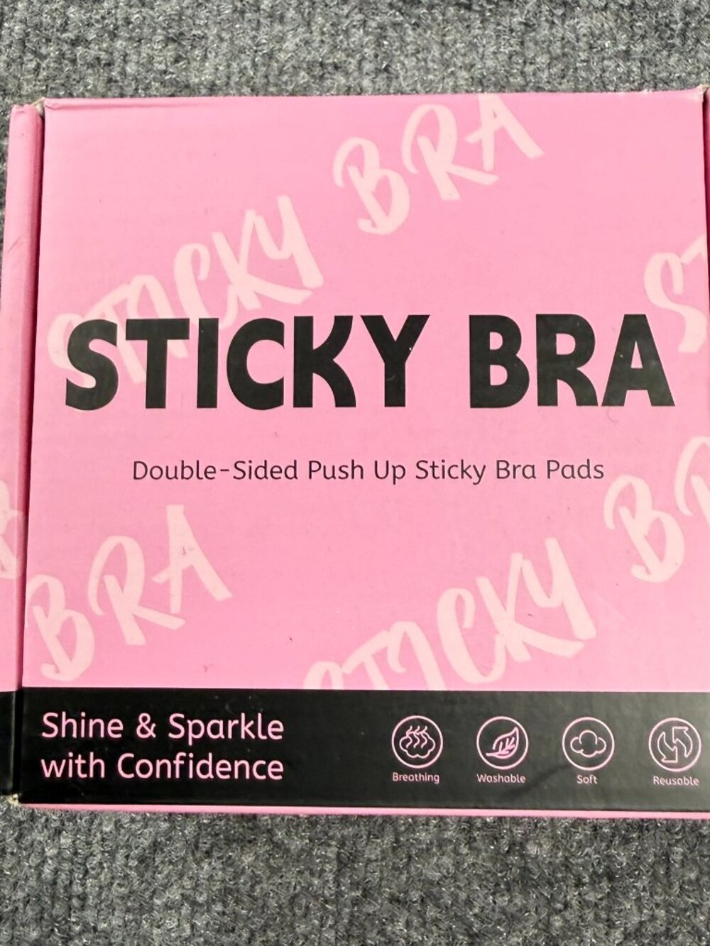 Double-Sided Push Up Sticky Bra Pads Reusable Breast Lift Inserts Nude Cleavage